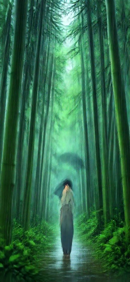 Spectacular Peaceful Anime Rain Forest Anime Wallpaper