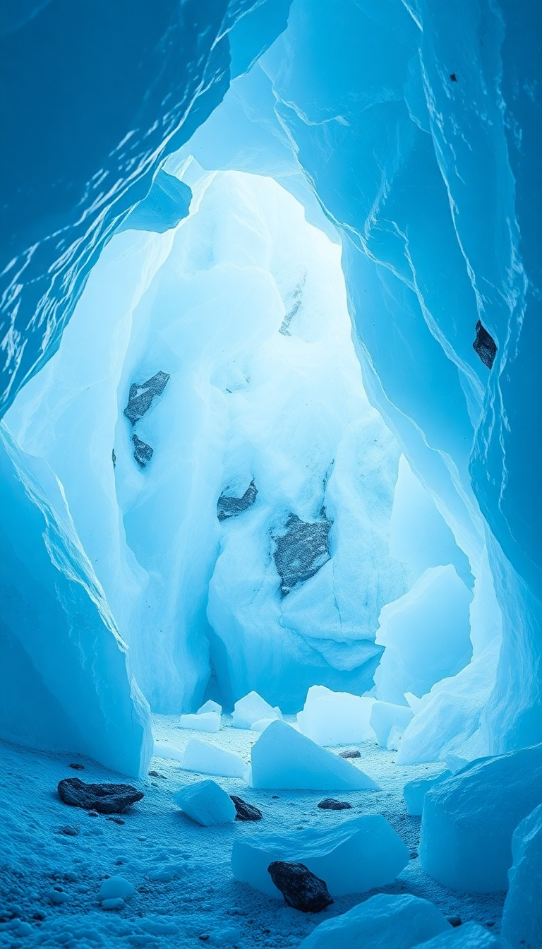 Nature Timeless Glacial Ice Cave Wallpaper