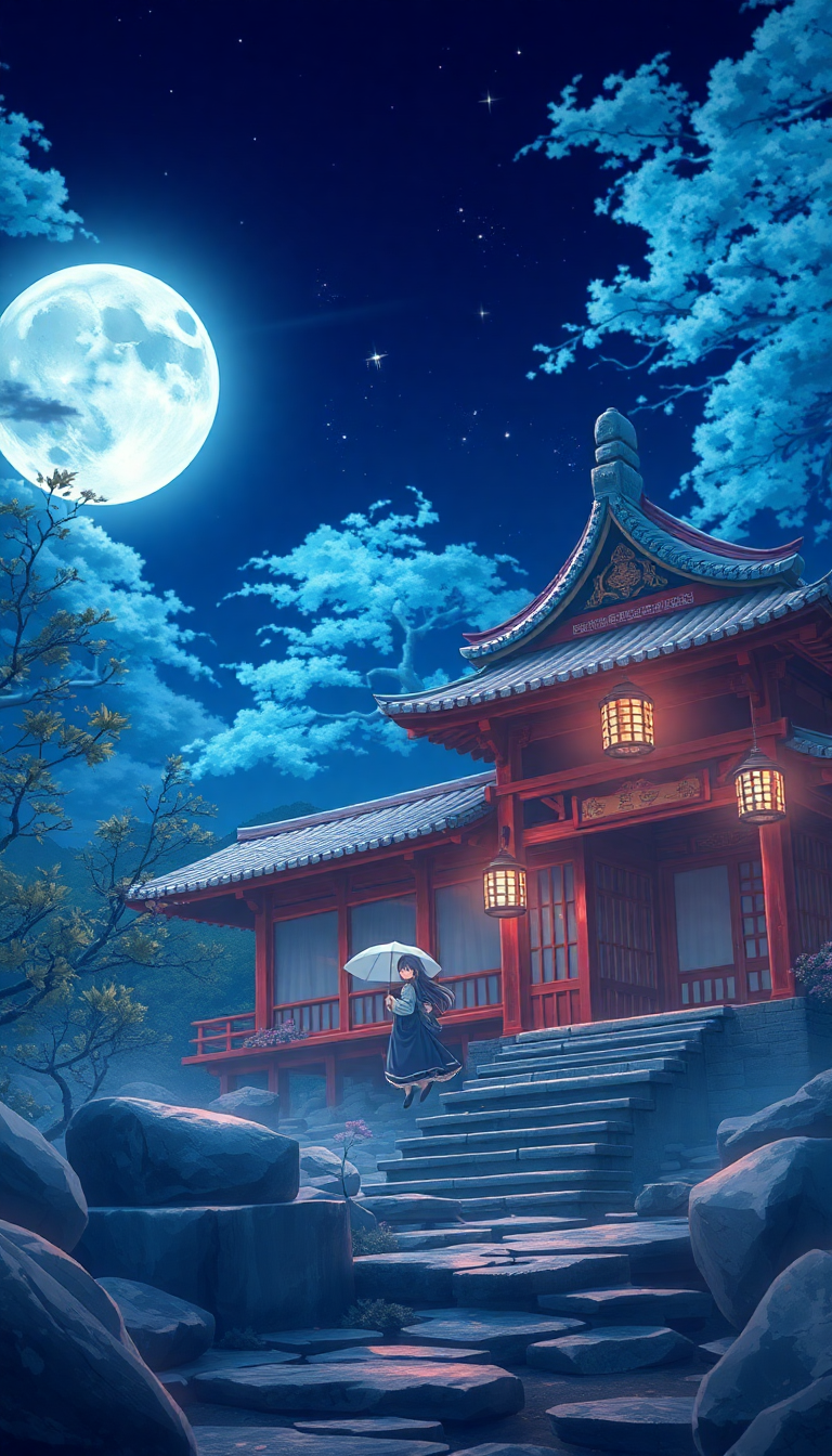 Anime Gentle Shrine Maiden Anime Wallpaper