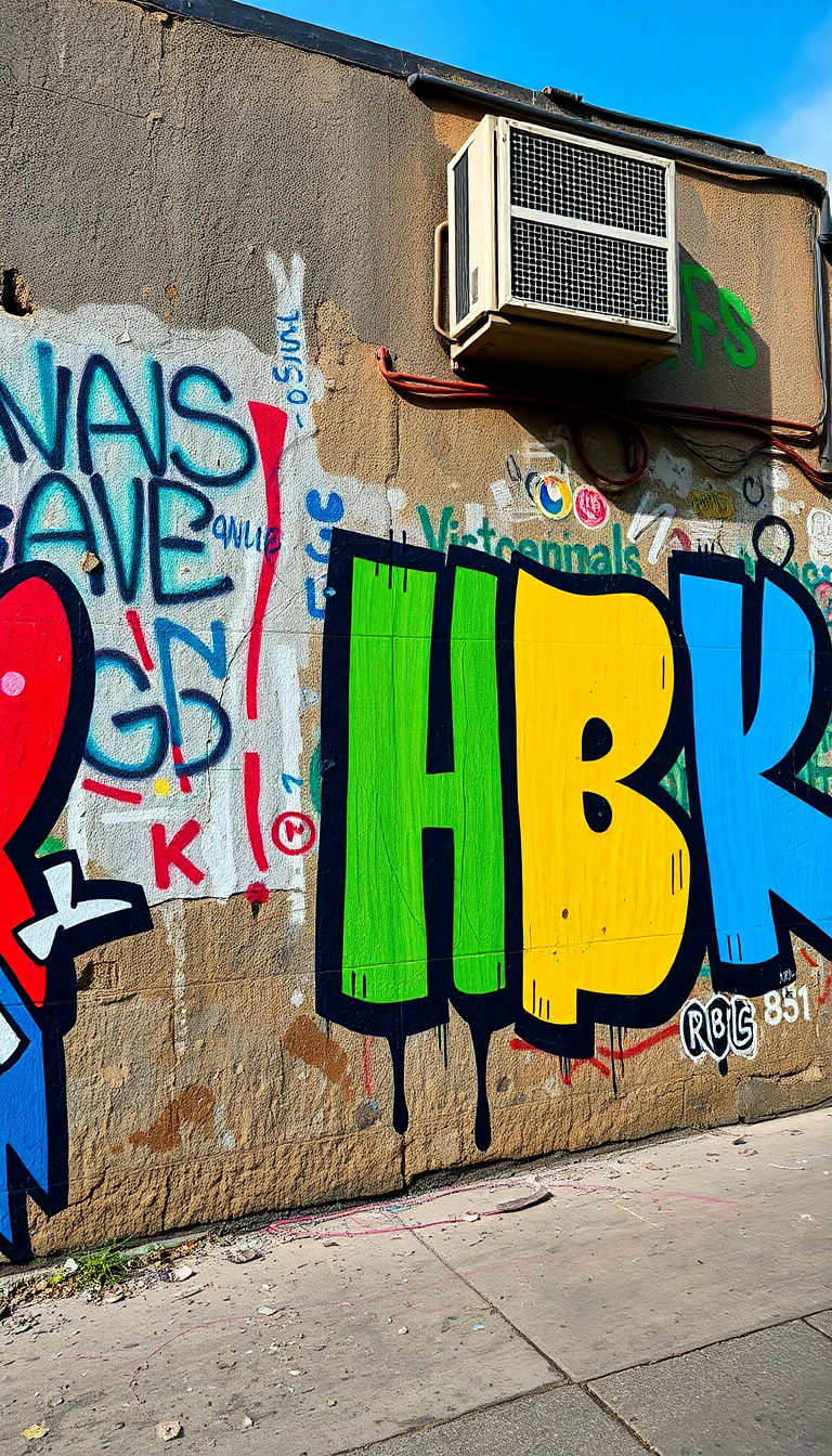 Street Art Mural Monochrome HD Wallpaper