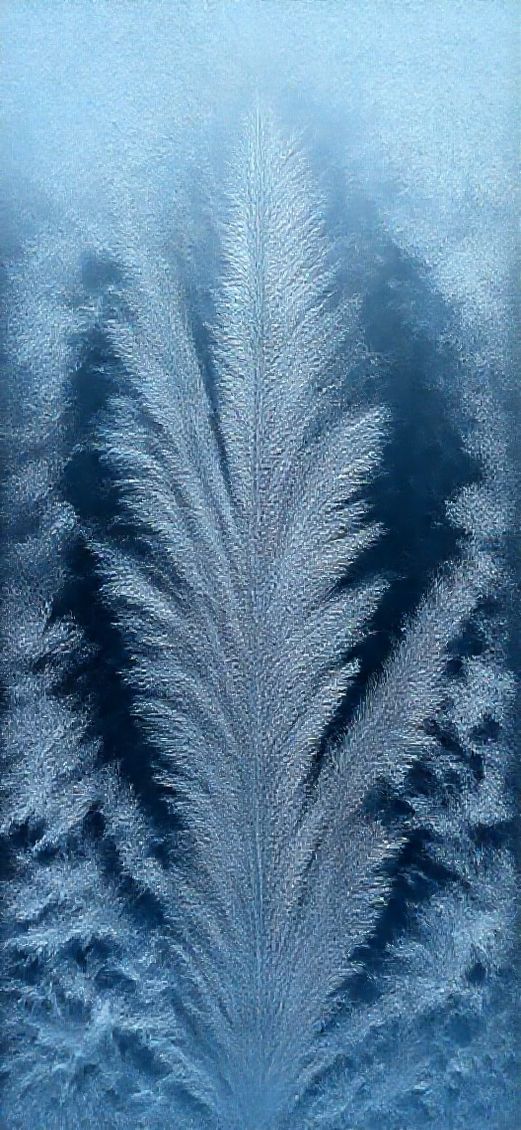 Electric Patterns On Window Macro Aesthetic Wallpaper