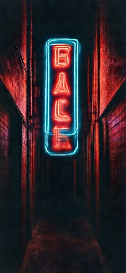 Neon Sign Flickering Dark Alley Noir Aesthetic Edition Wallpaper