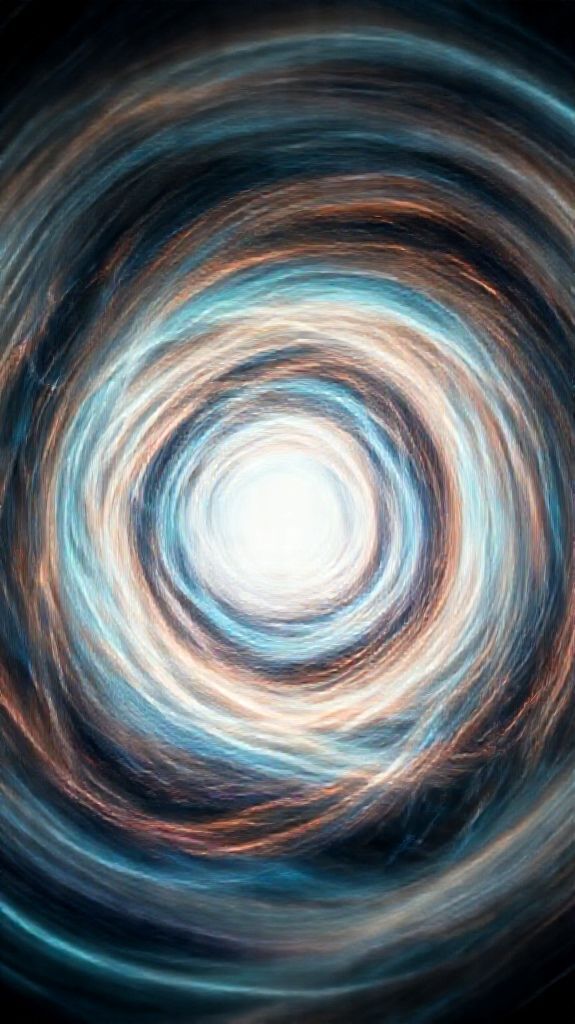 Minimalist Portal Swirling Energy Gateway Digital art Wallpaper
