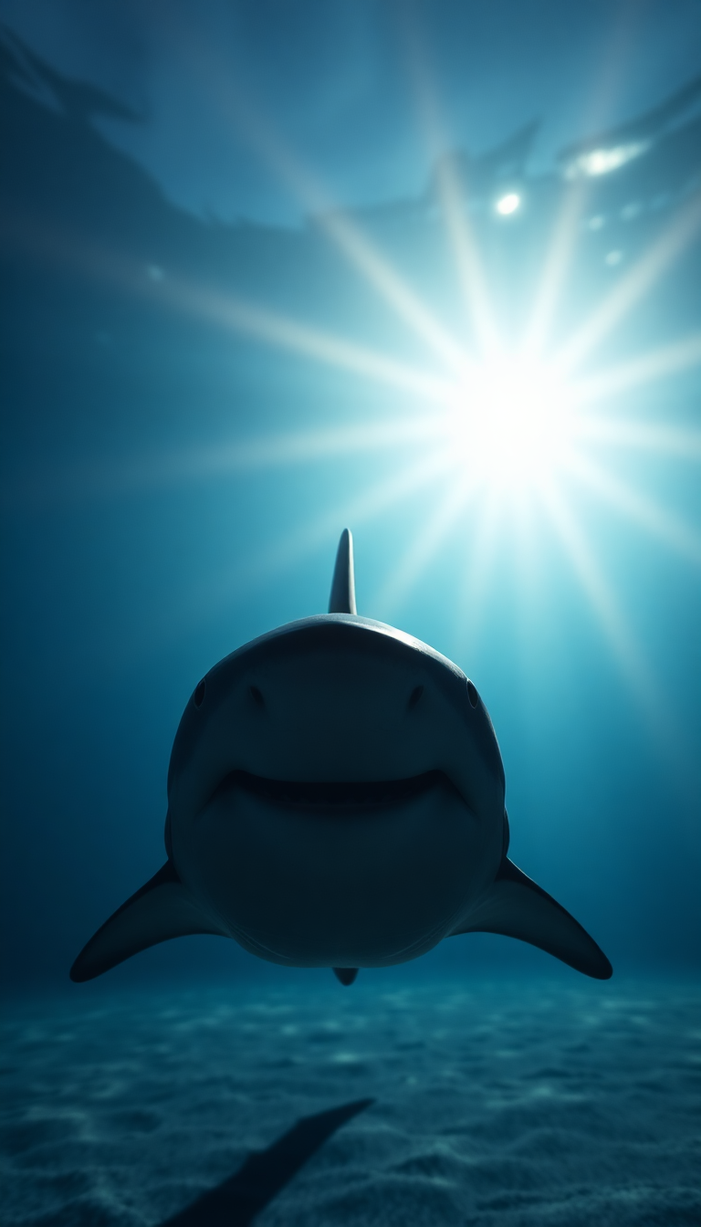 Photorealistic Tranquil Silhouette From Below Wallpaper