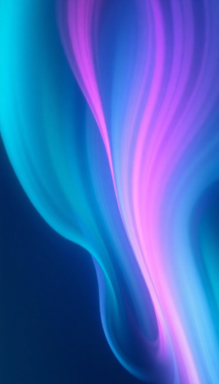Northern Lights Abstracted Flowing Ribbons Digital art Wallpaper