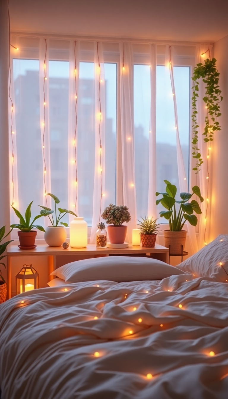 Supreme Plants Lights Fairy Bedroom Photorealistic Wallpaper