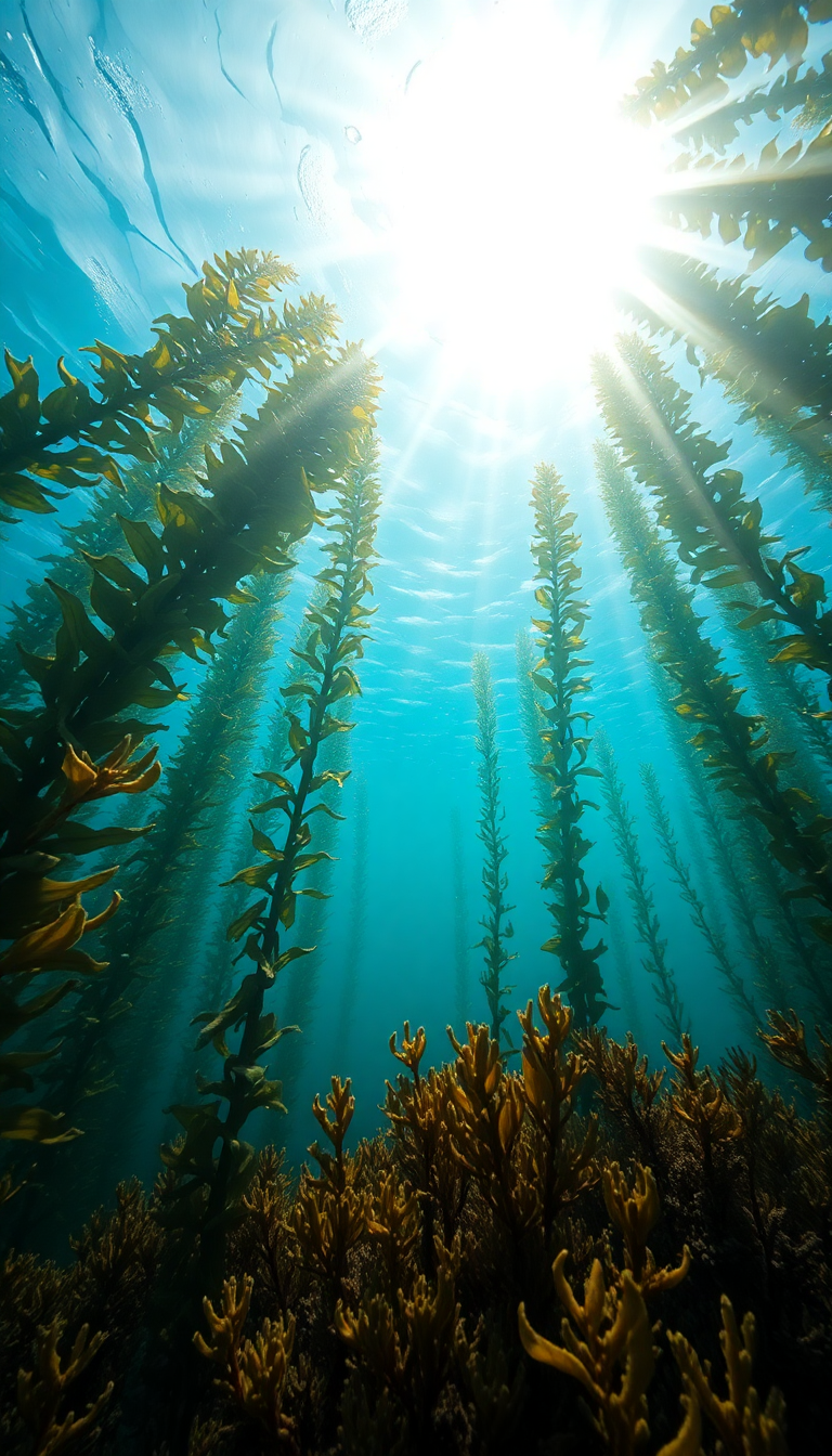Solar Forest Sun Rays Streaming Down Wallpaper