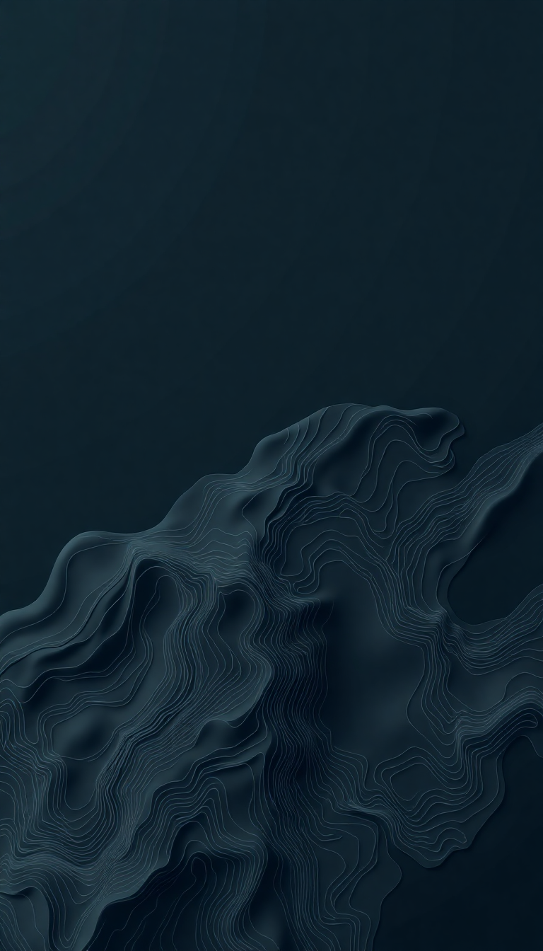 Tropical Molten Topographic Lines Flowing Wallpaper