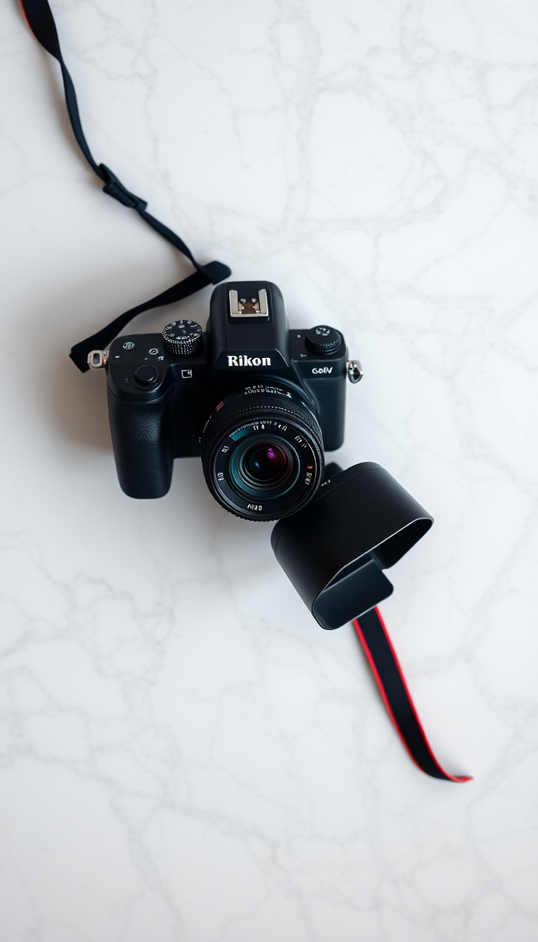 Infinite Flatlay Marble On Camera Photorealistic Wallpaper