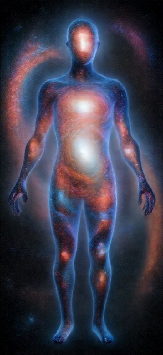 Person Made Galaxies Cosmic Human Form Digital art HD Wallpaper