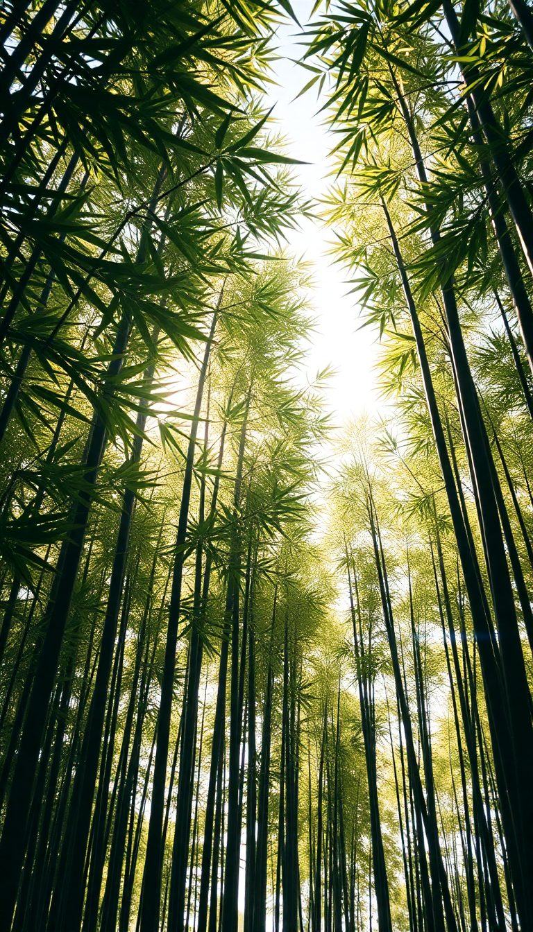 Nature Frozen Bamboo Grove Swaying Wallpaper