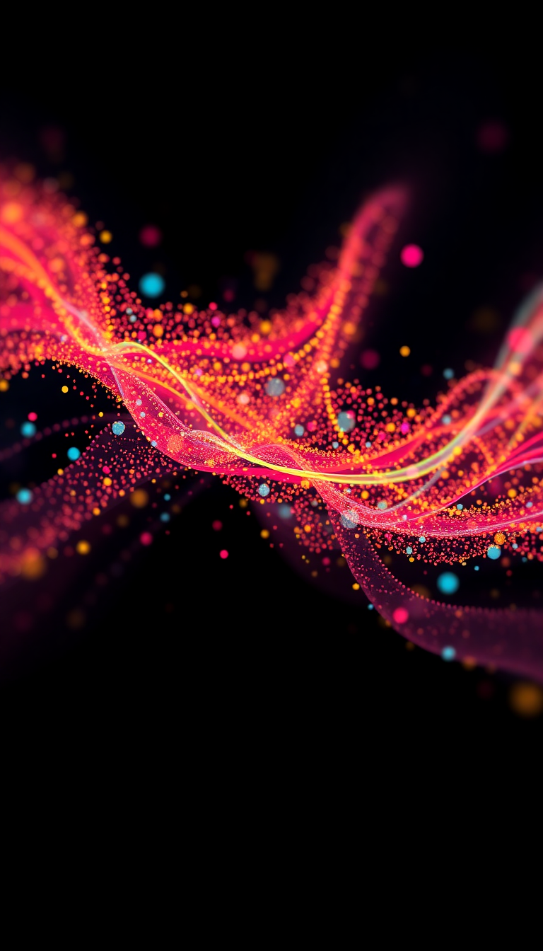Sharp Generative Flowing Stream Digital art Wallpaper