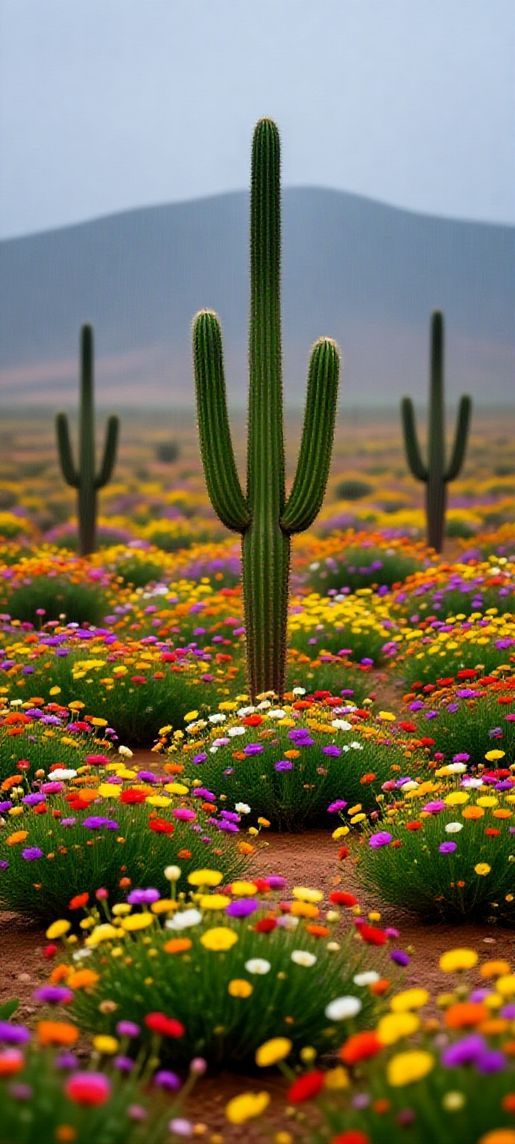 Photorealistic Fluid Desert After Rain Wallpaper