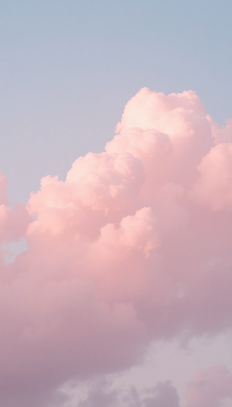 Supreme Pink Cotton Sky Aesthetic Wallpaper