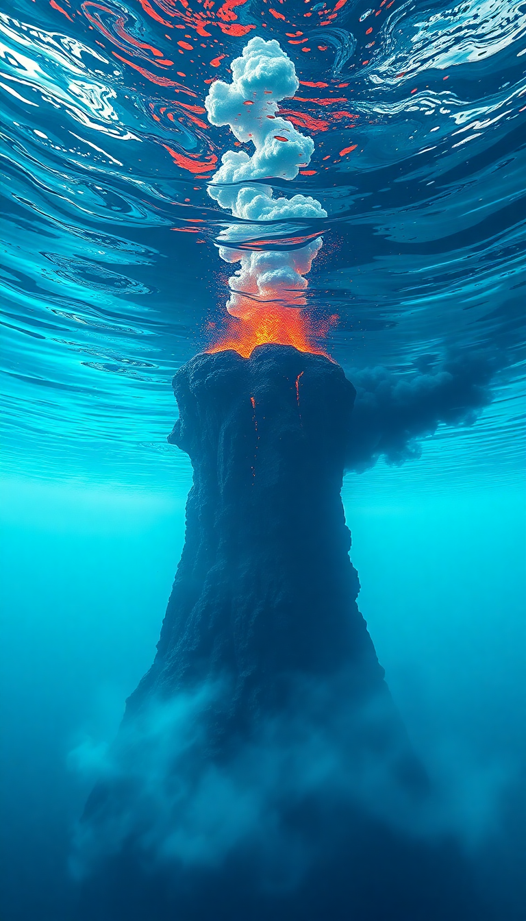 Vents Smoke Sea Life Nature Mega Wallpaper