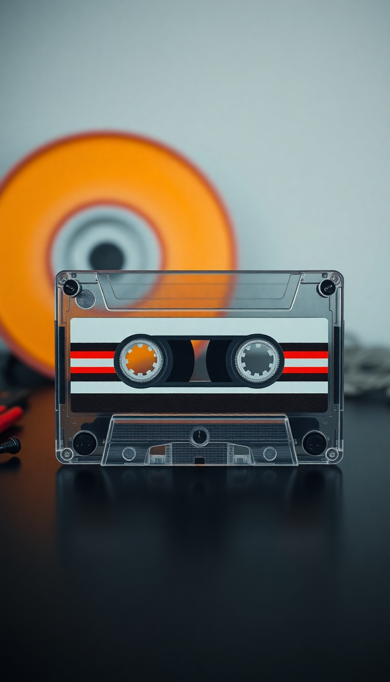 Misty Tape Mixtape Retro Music Photorealistic Wallpaper