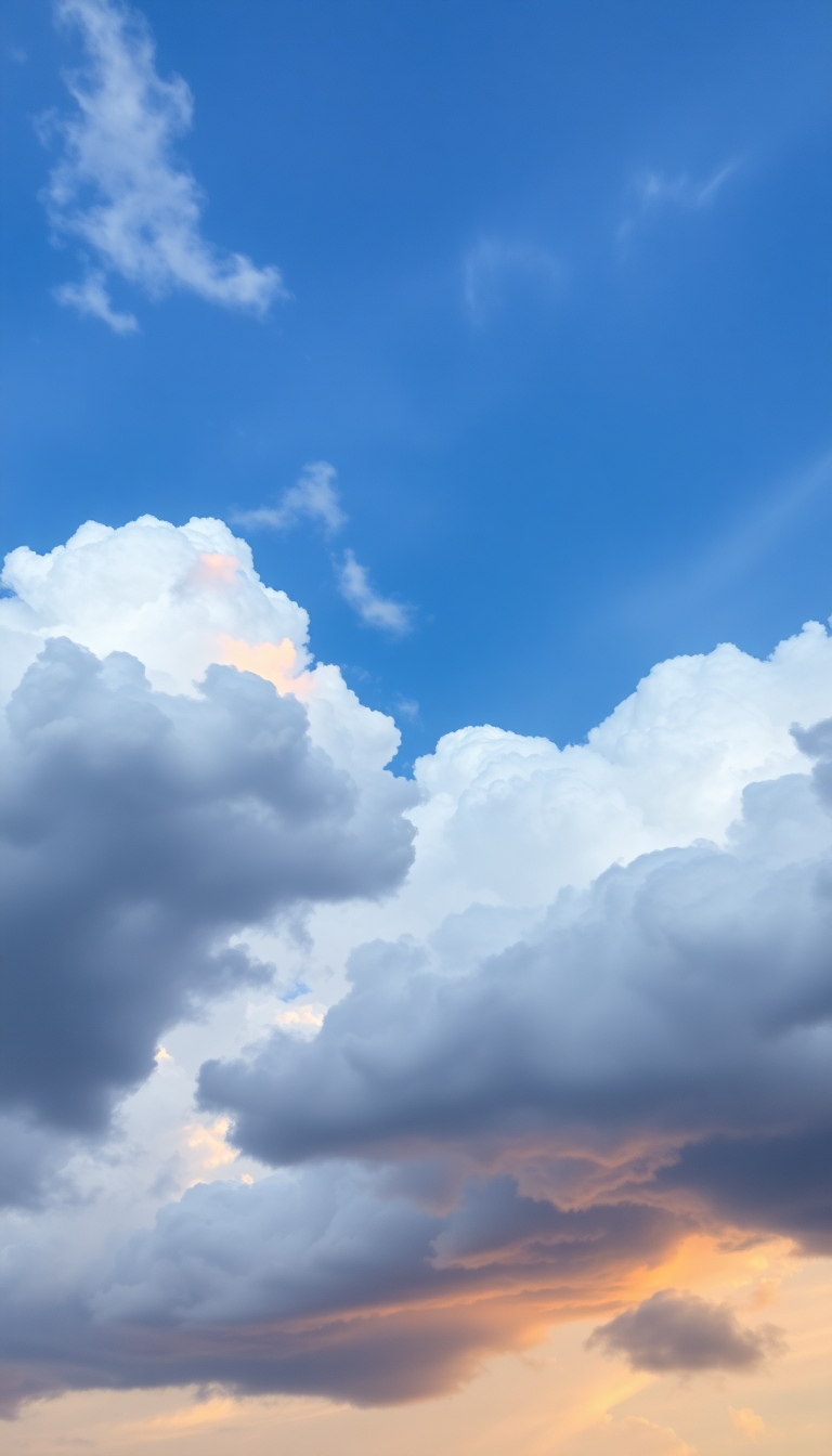 Charming Mammatus Clouds Dramatic Bubble Sky Wallpaper