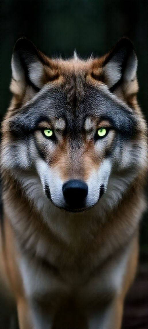 Dark Magnetic Wolf Eyes Glowing Wallpaper