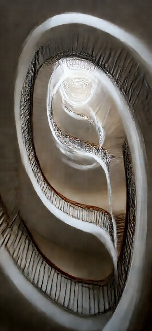 Minimalist Fierce Spiral Staircase Looking Wallpaper