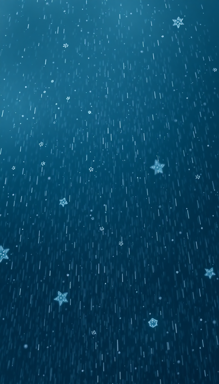 Twilight Dark Falling Ice Dramatic Photorealistic Wallpaper