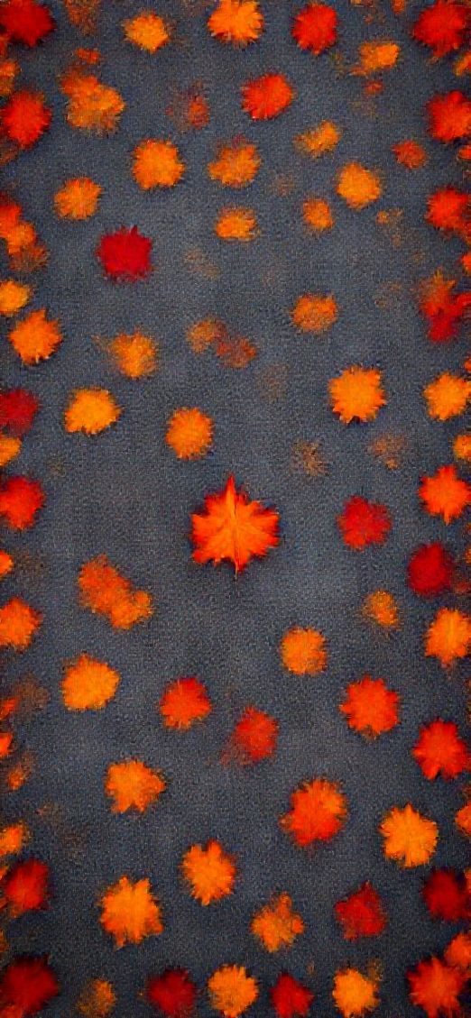 Photorealistic Mesmerizing Leaves Falling Maple Wallpaper