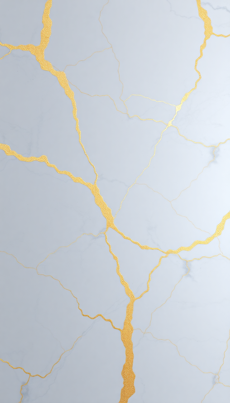 Marble Texture White Gold Veins Luxury Photorealistic Edition Wallpaper