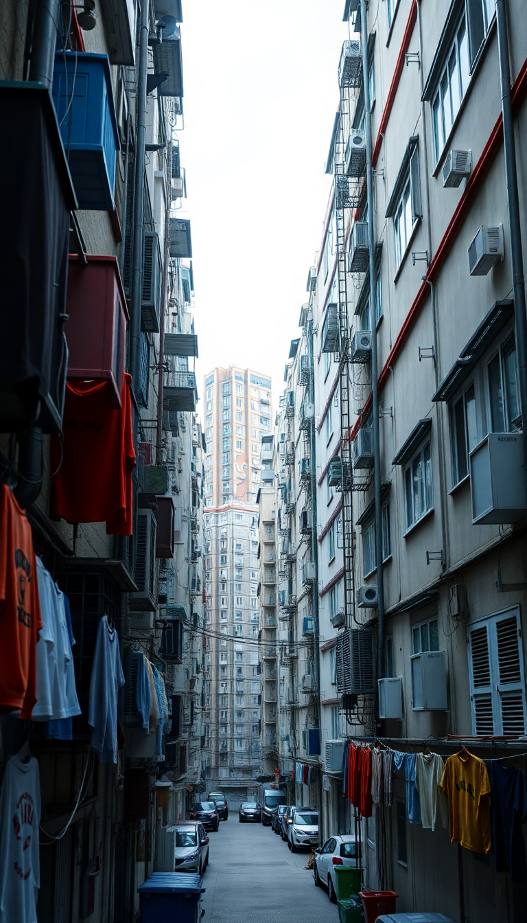 Celestial Hong Density Laundry Photorealistic Wallpaper