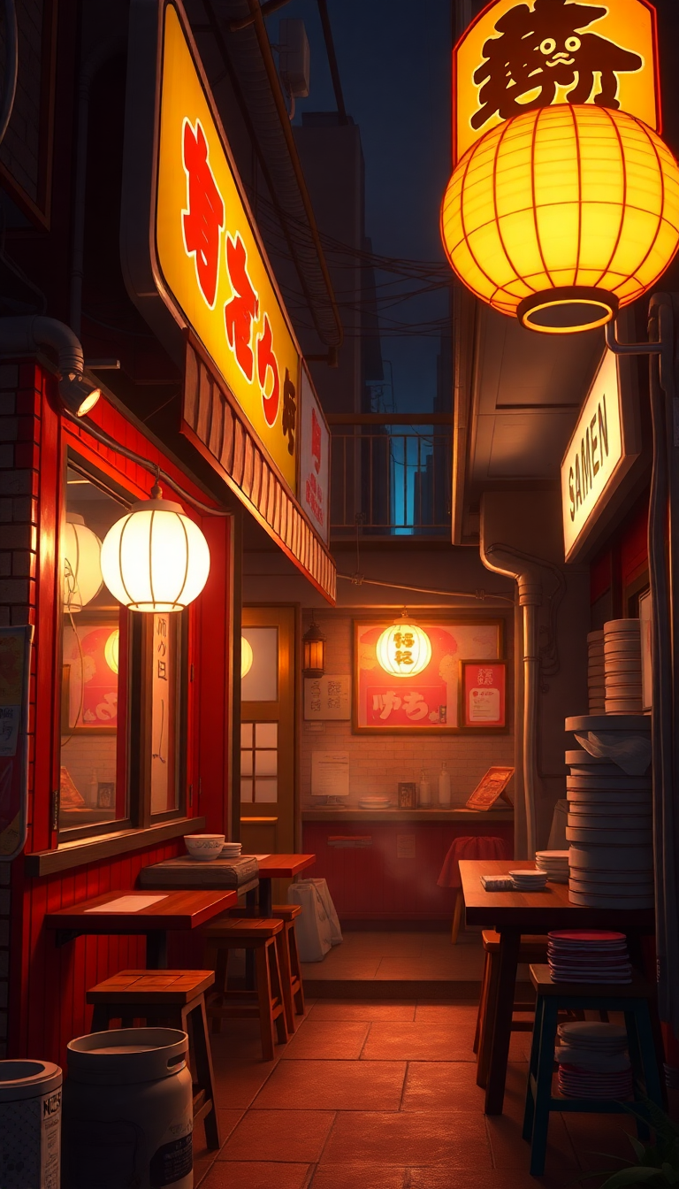 Anime Pristine Ramen Shop At Wallpaper