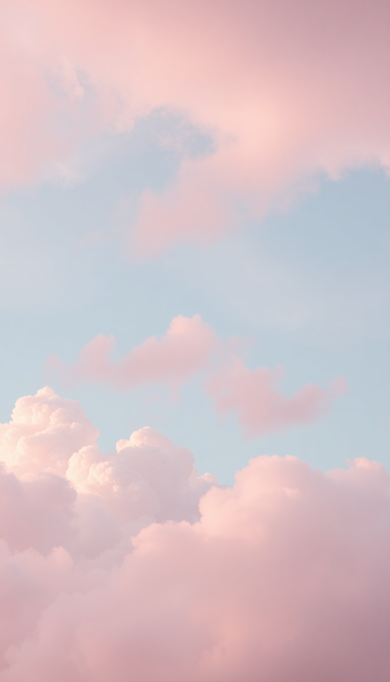 Solar Cloud Cotton Candy Sky Aesthetic Wallpaper