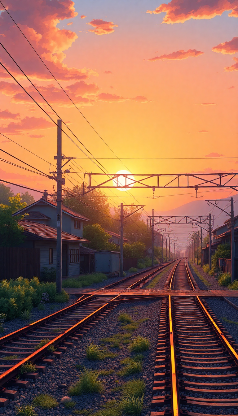 Captivating Metallic Train Crossing Rural Wallpaper