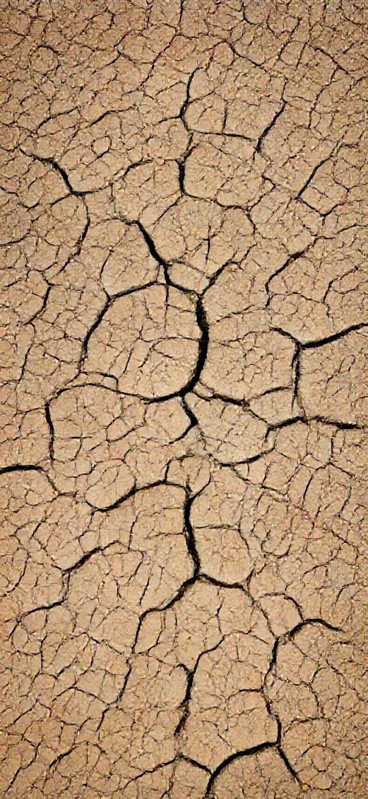 Epic Cracked Drought Texture Photorealistic Wallpaper