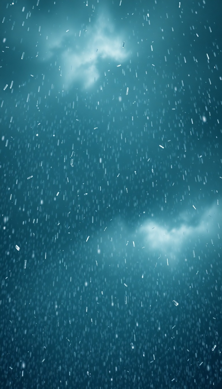 Photorealistic Glossy Dramatic Ice Falling Wallpaper