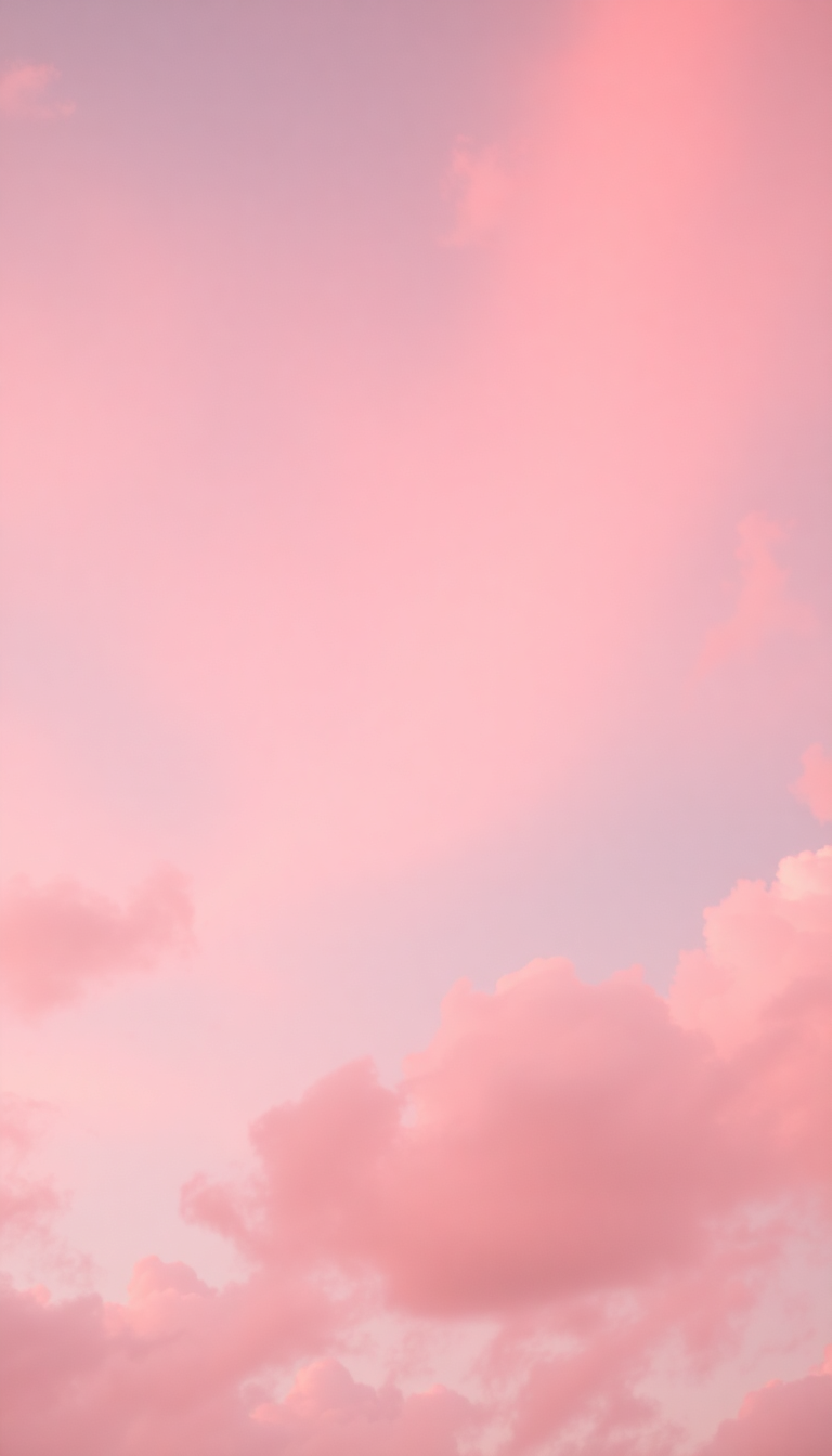 Pink Cloud Cotton Candy Sky Dreamy Aesthetic Enhanced Wallpaper