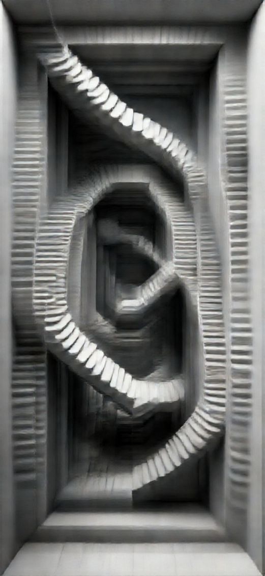 Impossible Geometry Escher Style Infinite Stairs Digital art HD Wallpaper