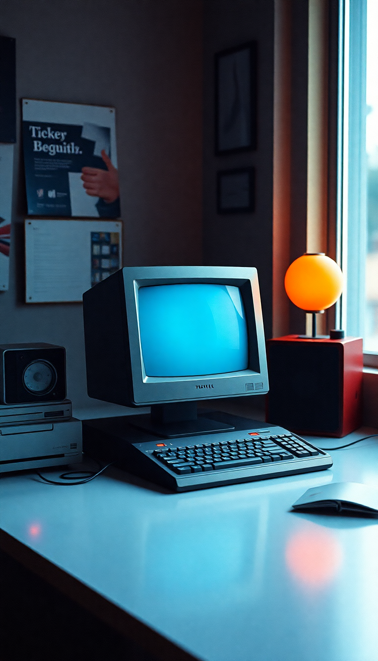 Eternal Retro Computer Setup 90s Aesthetic Wallpaper