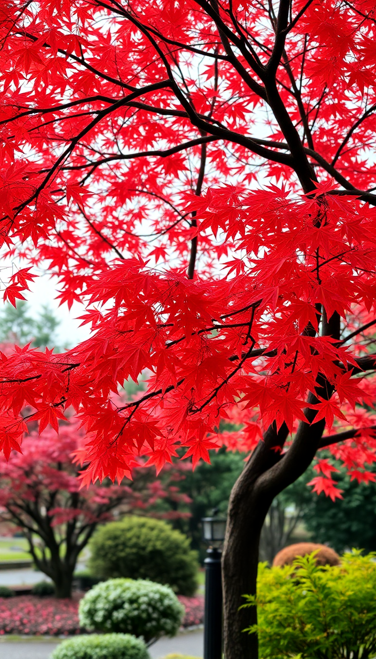 Aesthetic Spectacular Maple Tree Autumn Wallpaper