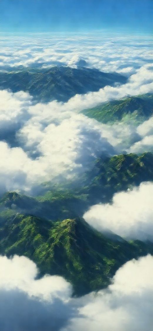 Frozen Sea Above Mountains Anime Anime Wallpaper