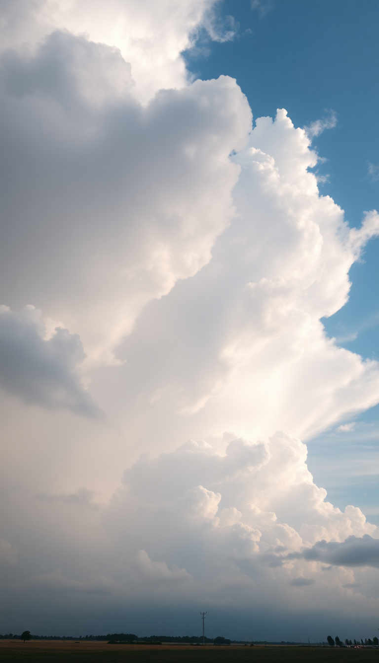 Sharp Sky Bubble Dramatic Clouds Photorealistic Wallpaper