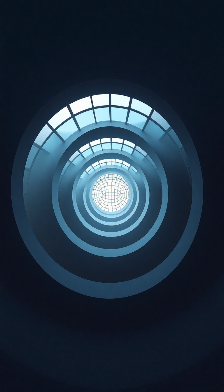 Staircase Looking Endless Architectural Minimalist Plus Wallpaper