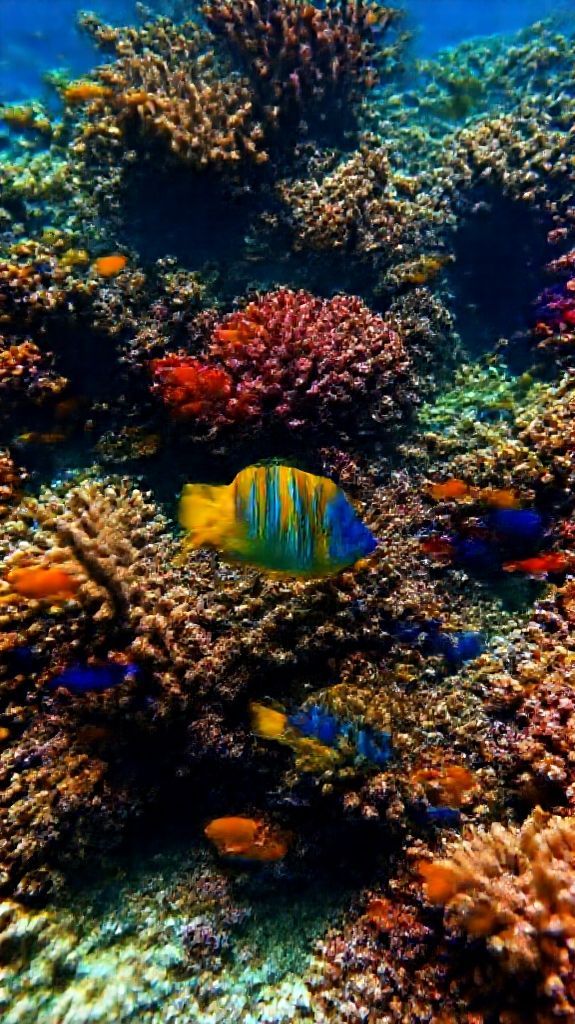 Captivating Rich Coral Reef Vibrant Wallpaper