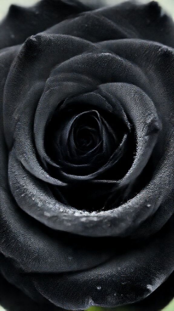 Wild Black Rose With Water Droplets Wallpaper