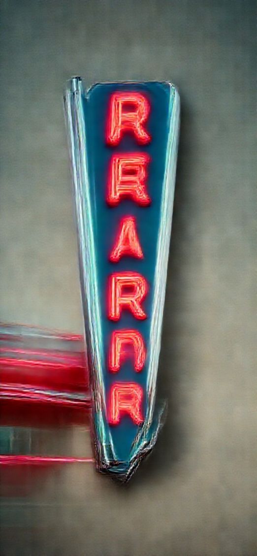 Retro Diner Neon Tranquil Exclusive Wallpaper