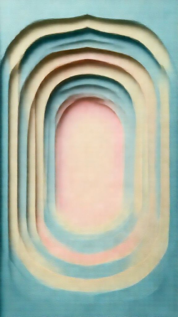 Cool Paper Layers Depth Pastel Minimalist Wallpaper