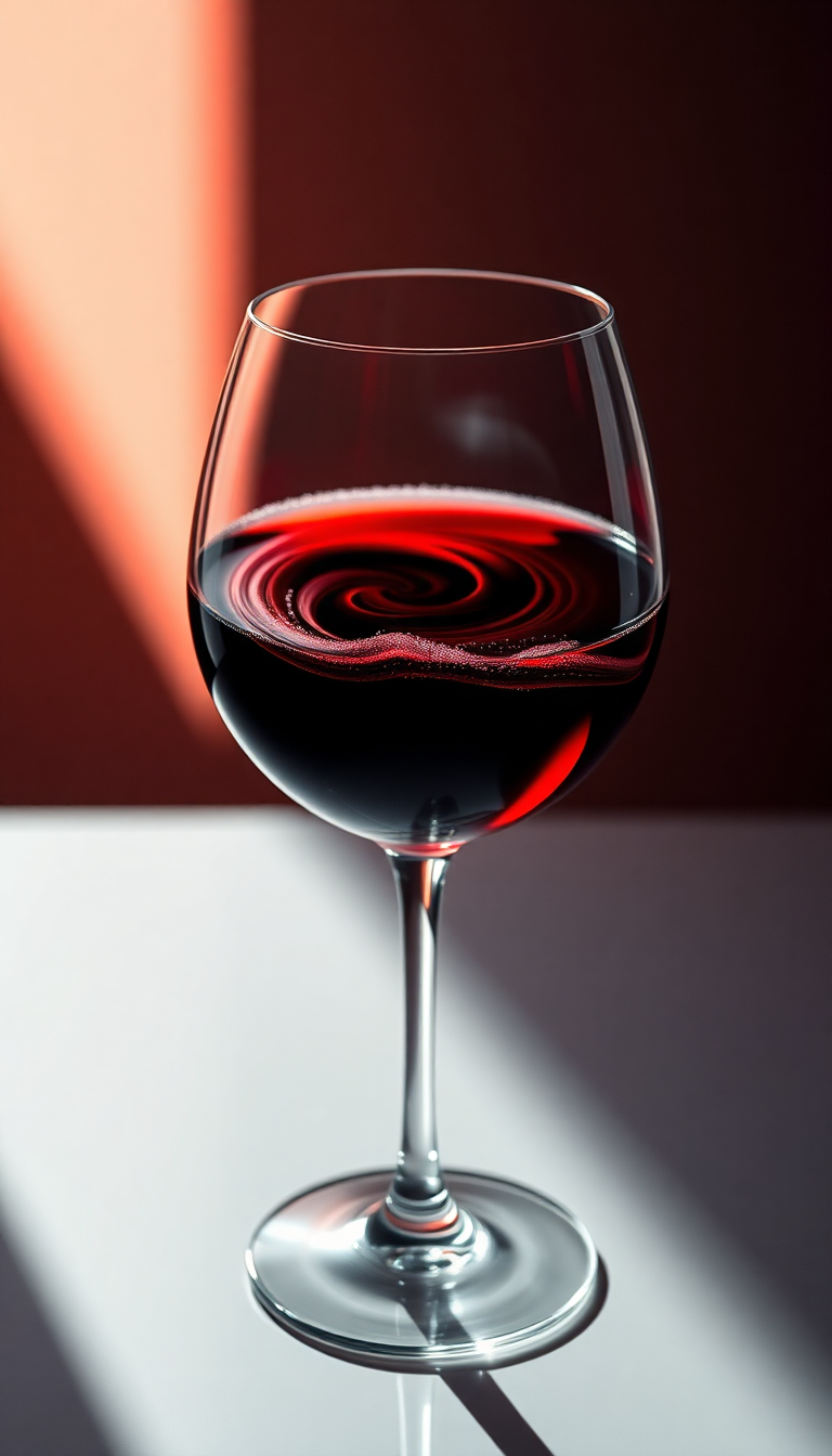 Aesthetic Opulent Wine Glass Swirl Wallpaper