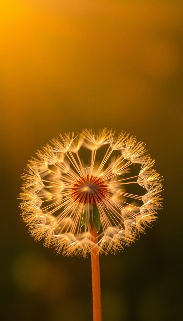 Nature Sacred Dandelion Seeds Floating Wallpaper