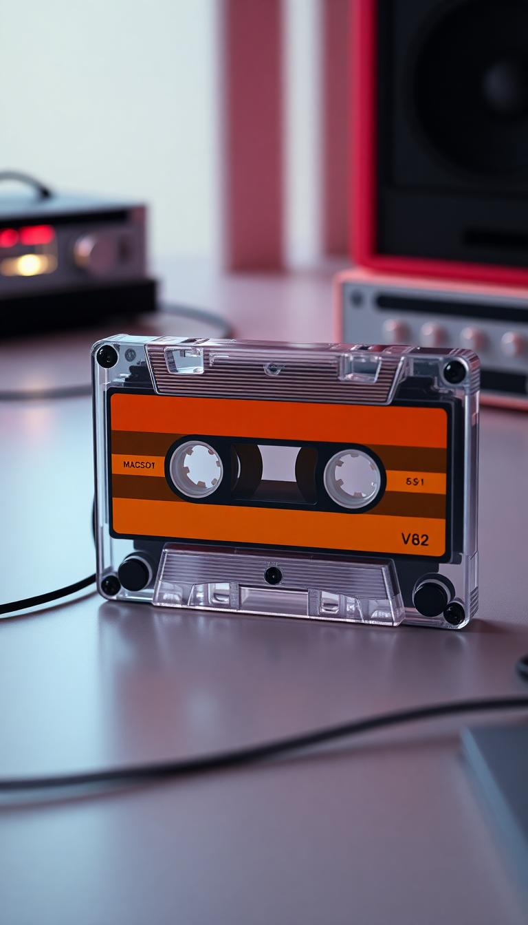Photorealistic Dreamy Tape Mixtape Retro Wallpaper