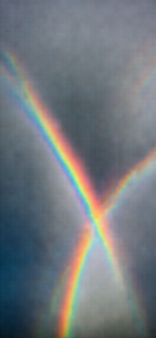 Retro Rainbow Double Storm After Photorealistic Wallpaper