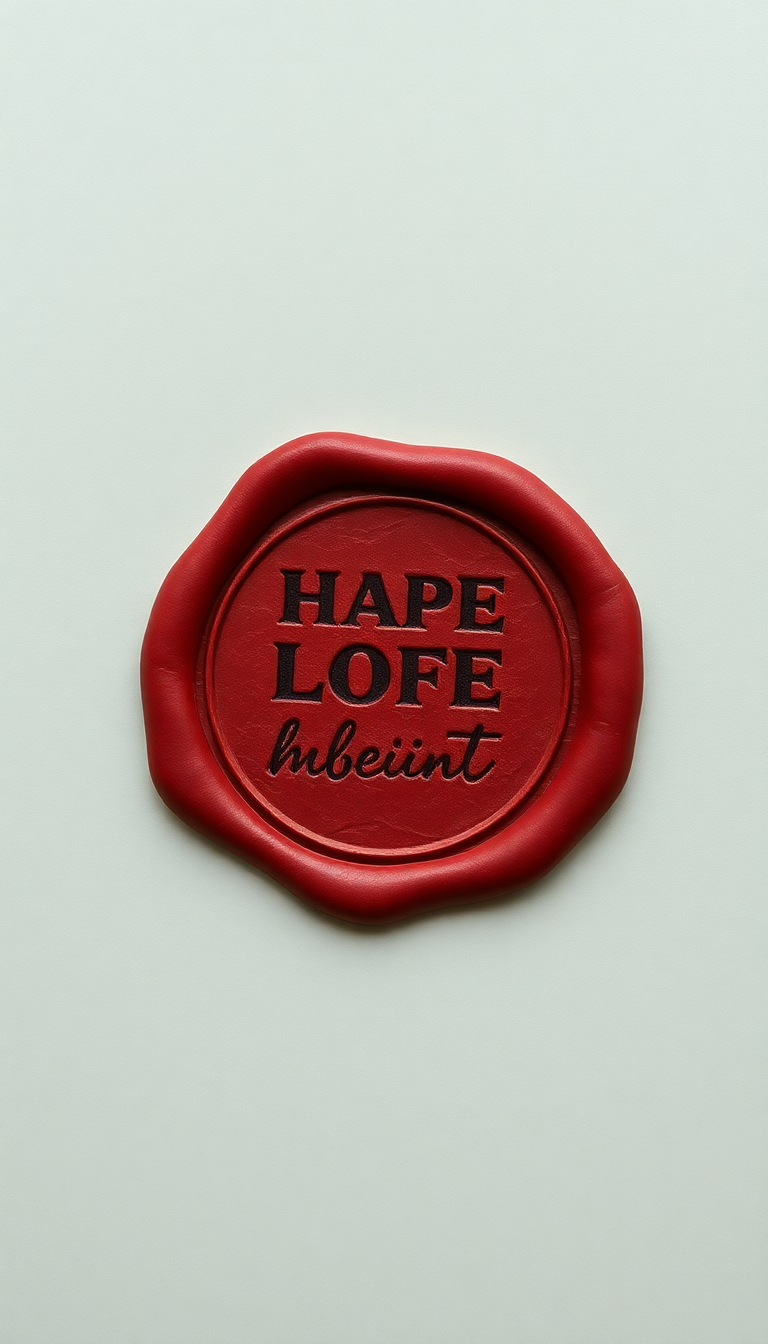 Handwritten Letter Wax Seal Vintage Aesthetic Wallpaper