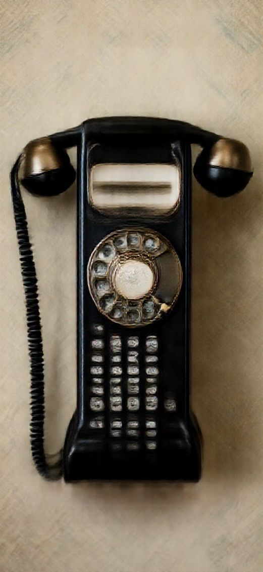 Vintage Telephone Rotary Dial Classic Photorealistic Classic Wallpaper