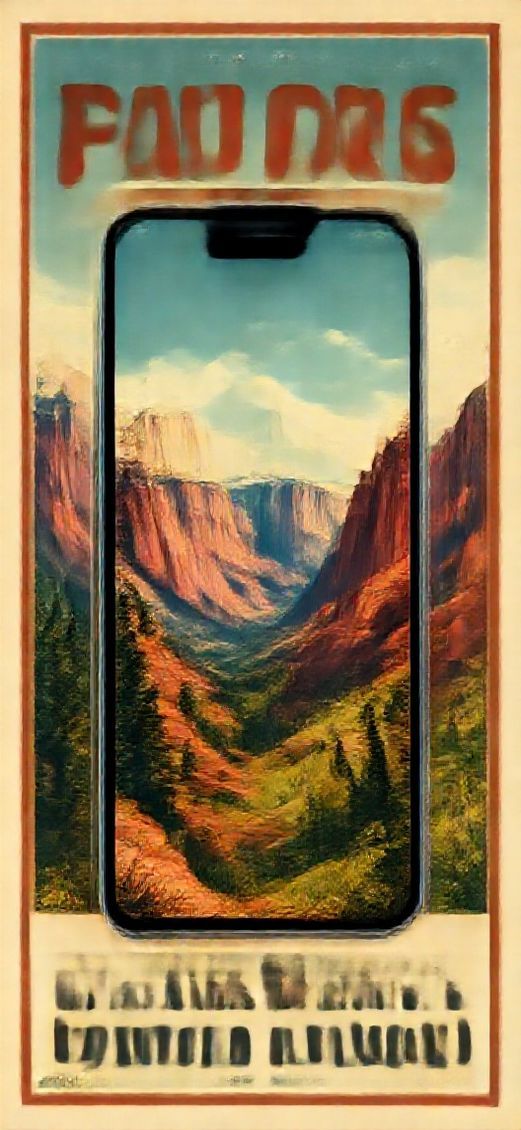 Digital art Modern Travel Poster Style Wallpaper